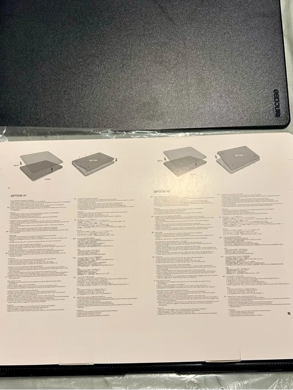 Incase Laptop Shell Case in Dark Gray and White